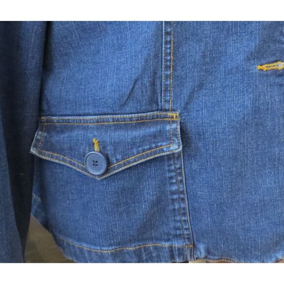 Bill Blass Vintage 90's Women's Denim Jacket/Blazer Large ** EUC - Picture 7 of 10